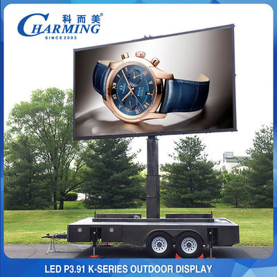 P3.91 K-serie LED buitenscherm Ultra Wide Viewing Angle Lamp Beads Design LED Display