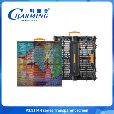 Hoge transparantie P3.91 LED Video Wall Levendig effect Transparante LED-display Buitenscherm Voor raamglas advertenties