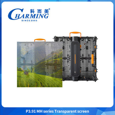 5000 nits P3.91 Buiten IP65 Led Transparent Video Wall Glass Led Display