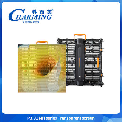 Buiten IP65 P3.91 Transparent Glas 3D Led Display Video Wand Display