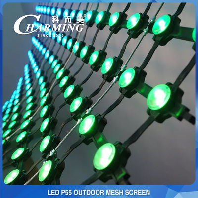 IP65 Waterdichte LED Mesh Gordijn Scherm Flexibel Duurzaam SMD5050